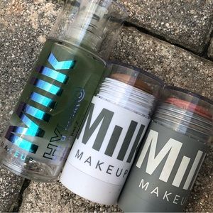 MILK Makeup Bundle all 3 included hydro grip primer and cream blush-contour
